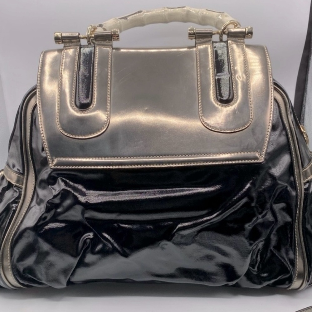 Gucci Black and Gold Satchel with Classic Design - Picture 7 of 16